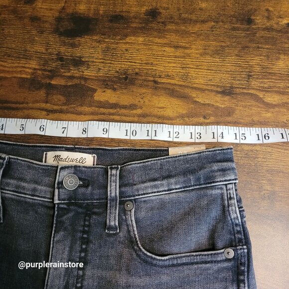 Madewell Jeans 28 Skinny Crop 10" High Rise Tummy Control Oakwood Wash MC519 NWT - Picture 10 of 15